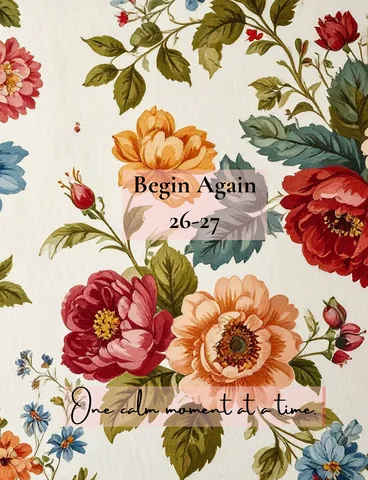 Begin Again teacher agenda cover